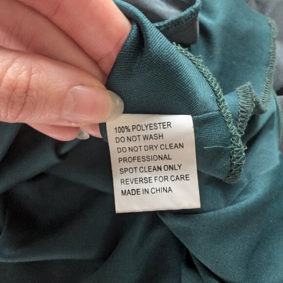 Formal Dress/Evening Gown (Blue/Green) 26" W (Professionally Cleaned) - Picture 5 of 11